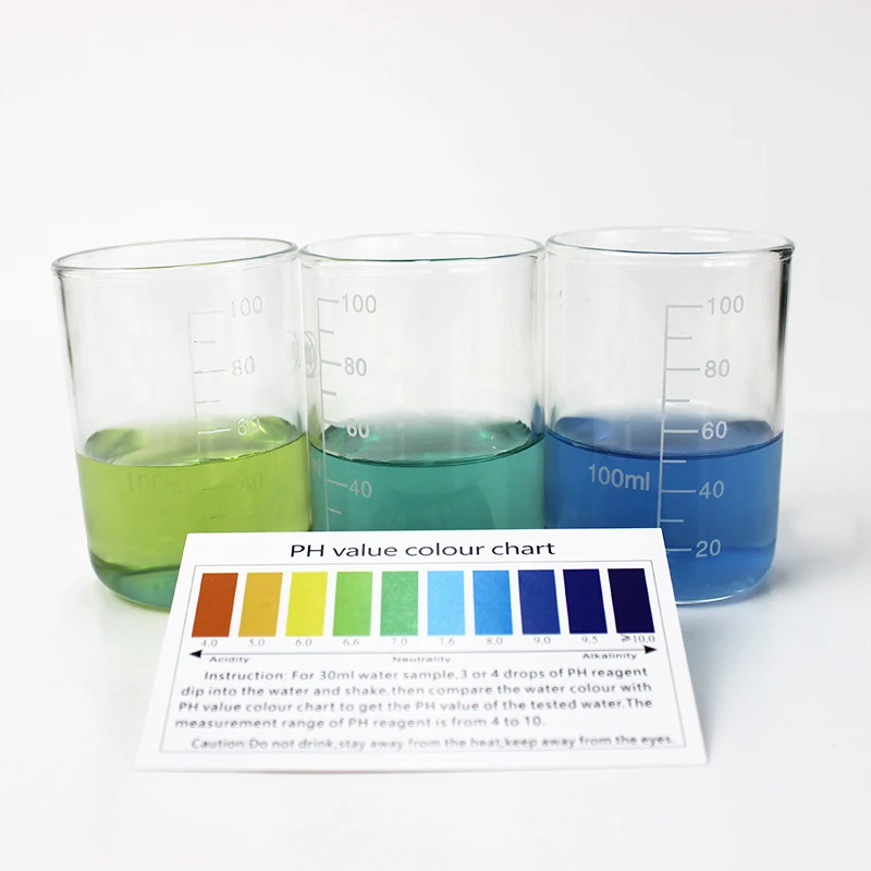 
good quality hot sale water ph value test reagent 10ml for aquaculture ph reagent 