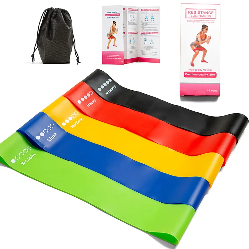 Durable Latex Resistance Bands Fitness Exercise Gym with Customize Logo Fitness Resistance Bands