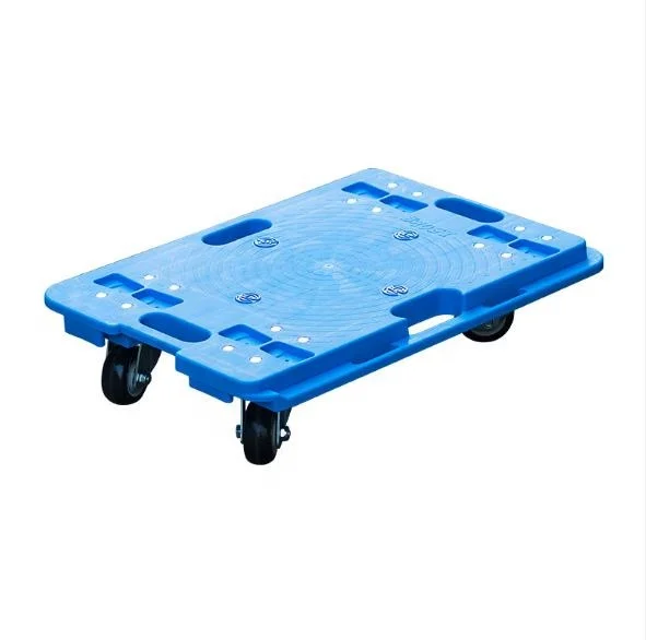 
Zisa plastic blue color Platform Structure and Four-wheel Wheel carpet moving dolly 