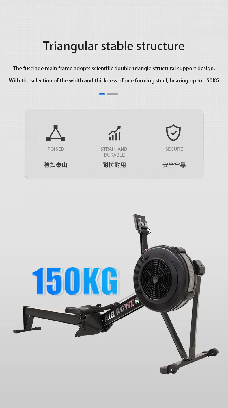 Promotional various durable using superior quality water gym exercise rowing machine