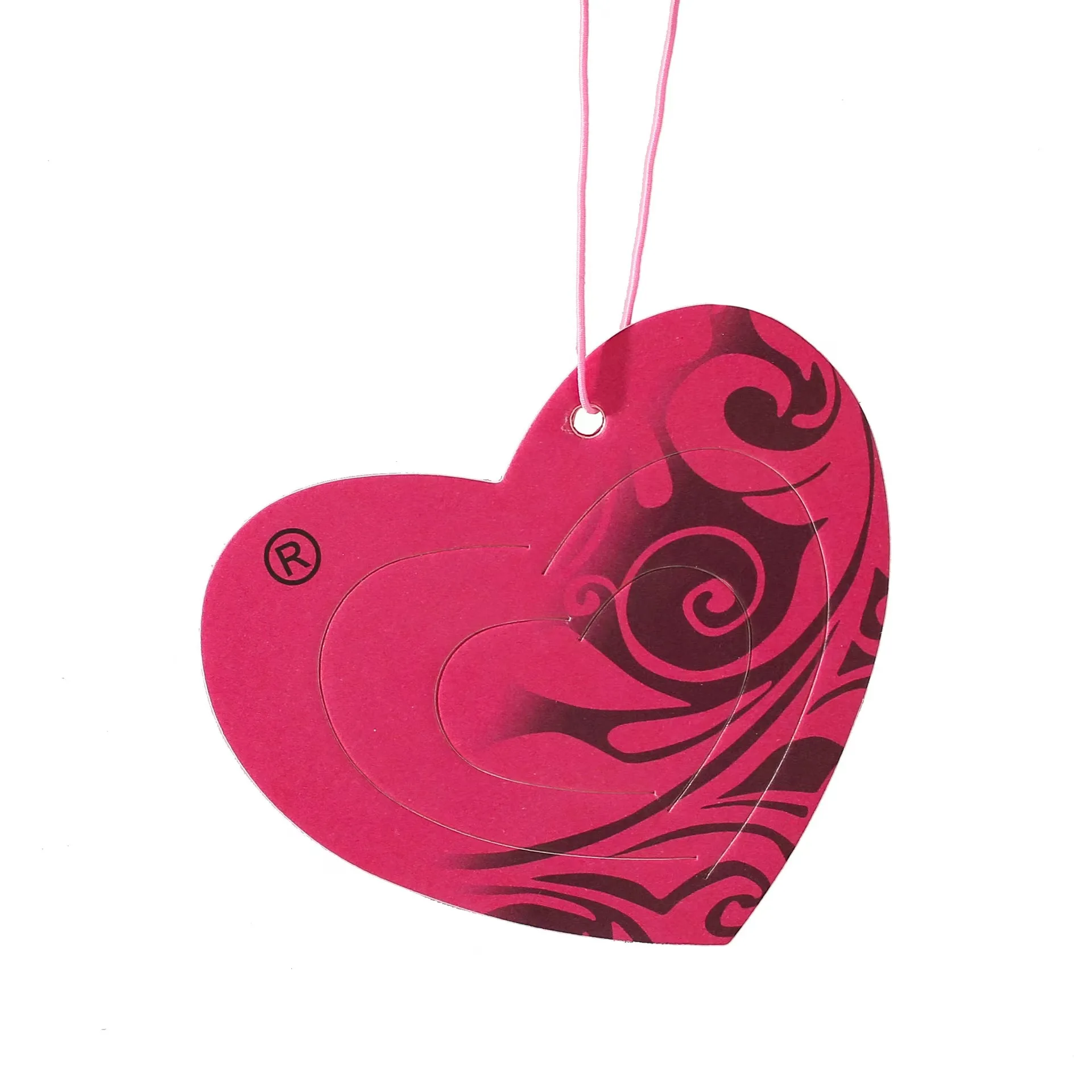 customized paper car freshener cotton paper perfume fragrance scented logo AROMA car air freshener