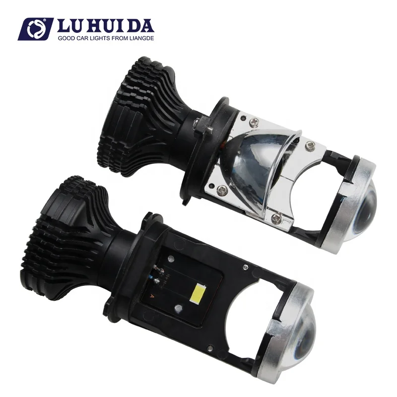 DIKAM High Quality Y2 mini projector lens H4 H7 12V LED headlight bulbs Hi/Lo beam Suitable For Car Headlight Lens