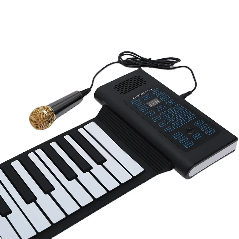 Flexible Usb Roll Up Bench Mini Music Microphone Professional Midi Keyboard Piano Grand Piano 88 Keys Digital Piano