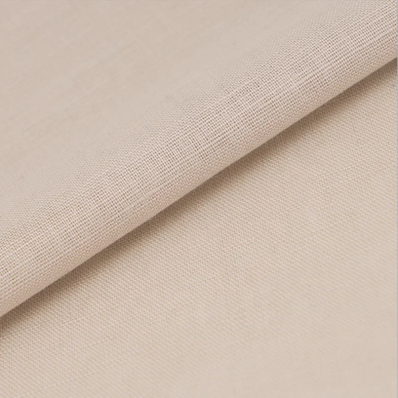 Manufacturers Direct Sales Color Plain Plain Blended Cotton And Linen Woven Fabric
