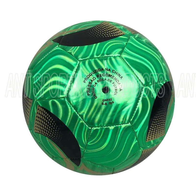 Baby educational toy  mini size two metallic shiny leather corn pattern soccer ball