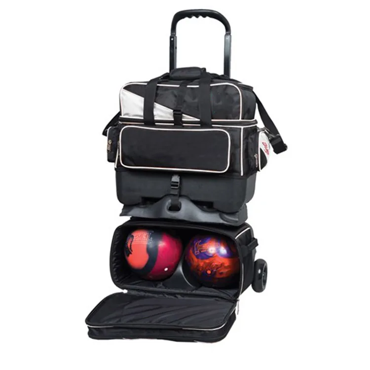 4 Ball Four Balls Pink Red Roller Bowling Bag