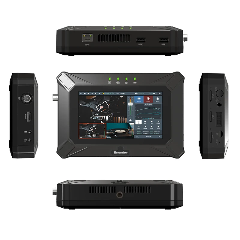 2023 N7 7 Link соединение 3 Sim-карты 4G Wi-Fi LAN 4k HDMI SDI роутер H.265 H264 4K видео переключатель микшер кодер RTMP RTMPS