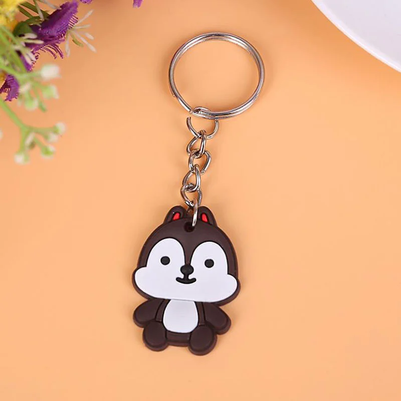 Custom design soft 2D rubber PVC key chain Hot sell Children cartoon plastic Manufacturers Wholesalers Logo