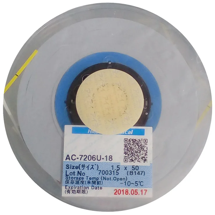 (Оптовая цена) ACF проводящая лента ремонт жк-экрана Acf Ac-7206U-18 1 5 мм * 50 м для машины Ic Glass