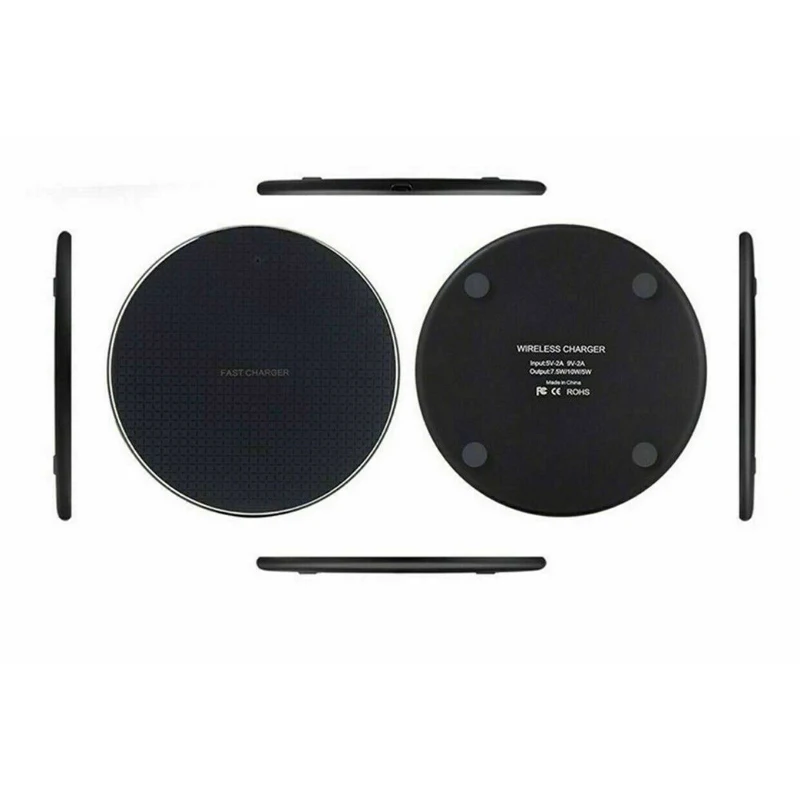 2021 Wholesale 15W Mirror Transparent Mobile Qi Wireless Charger Phone Charger Wireless For Iphone and All Qi Smart Phones