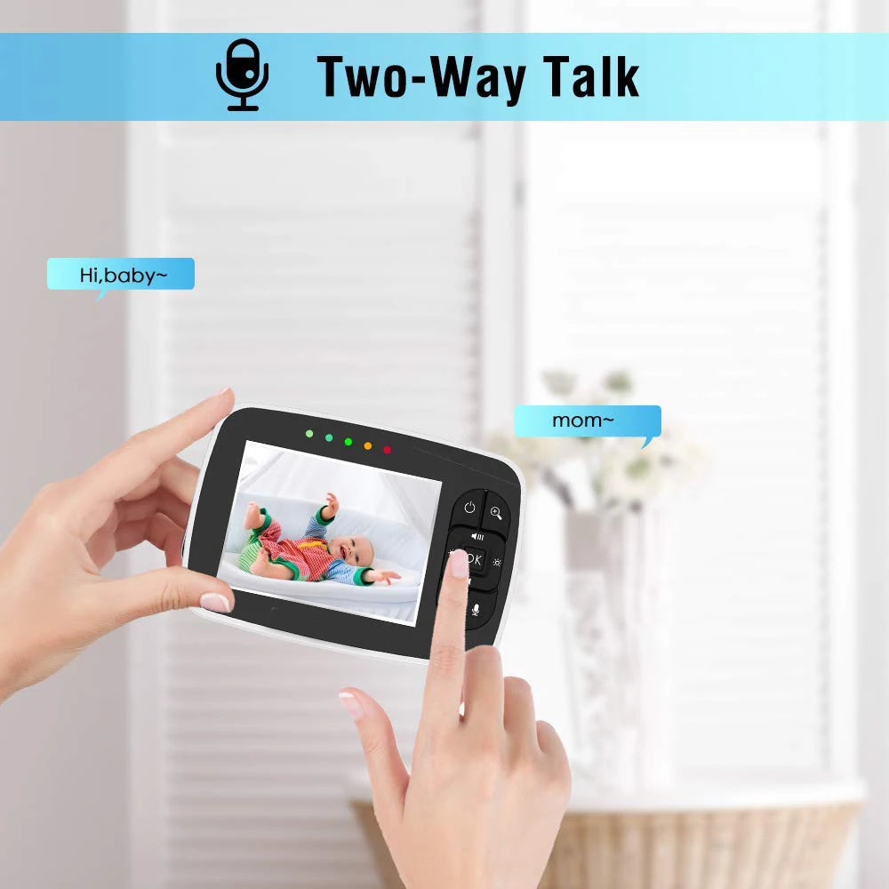 
3.5 inch 2019 pan/tilt newest baby monitor. the newest baby camera, wireless baby monitor 