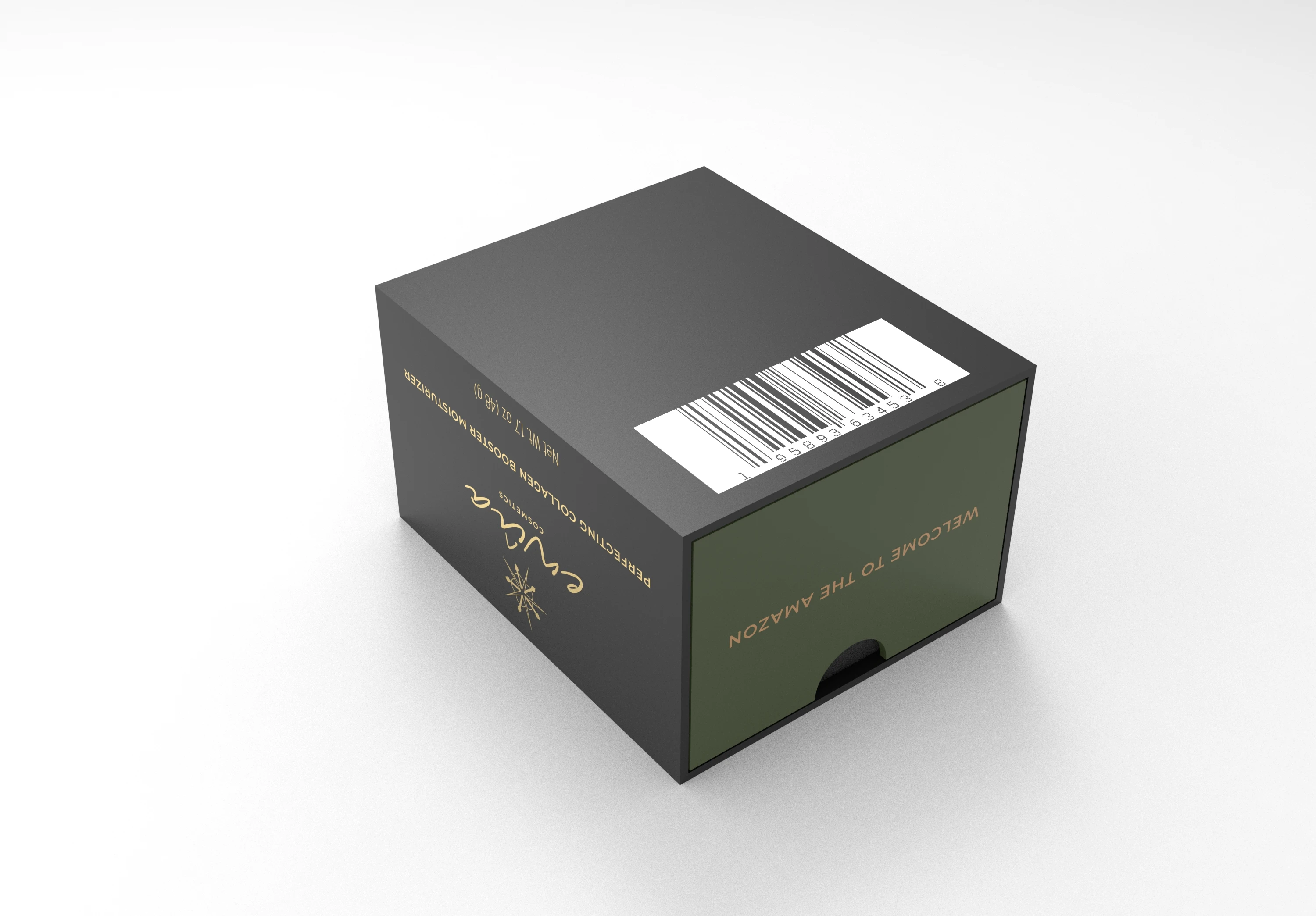 Custom Luxury Logo Printed Rigid Paper Packaging Small Boxes Cream Jar Paper Gift Boxes Slide Drawer Box