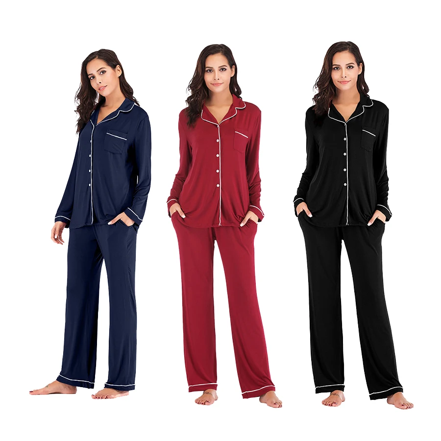 Wholesale Fashion Soft Cotton Woman Hemp Adult Pyjamas Women Sleepwear 2 Piece
