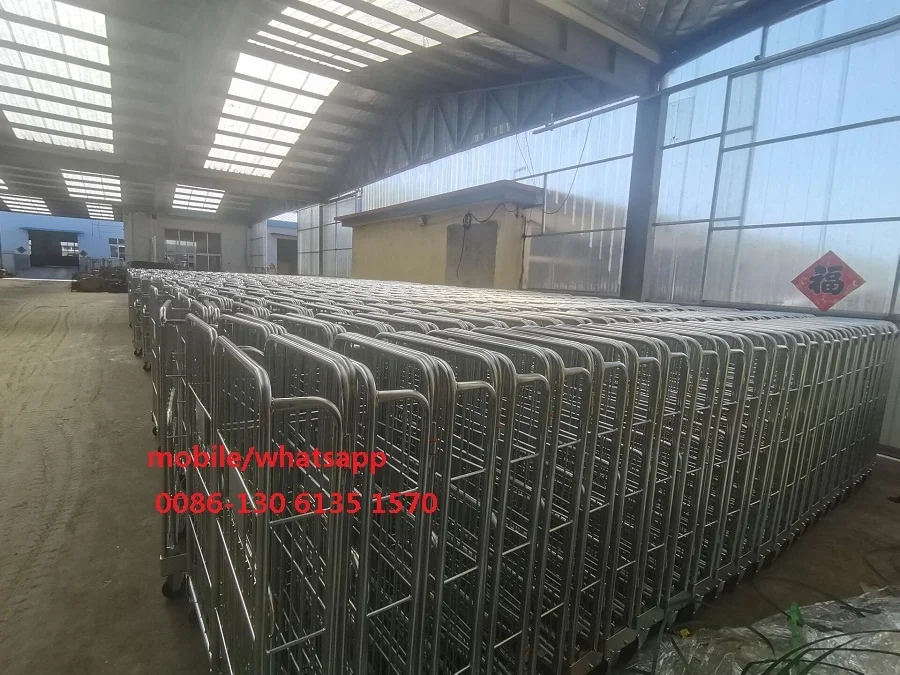 Warehouse Equipment Wire Mesh Roll Container Pallet Roll Cages