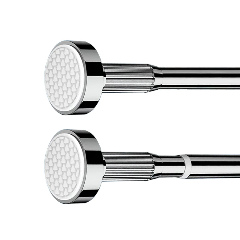 25 mm Iron Small Bathroom ss Adjustable l Shaped Corner Extendable Shower Curtain Rod Supplier