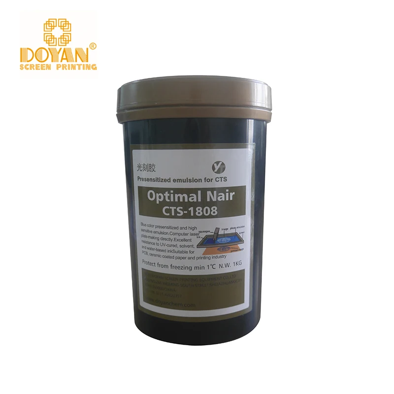 YT1080 DOYAN screen platemaking blue photo emulsion screen printing for plastisol ink