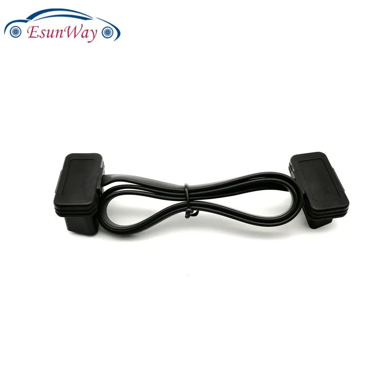 Flat Thin As Noodle OBDII OBD2 16Pin ELM327 Male To Extension cable OBD 2 Auto Car Diagnostic Cable Connector Adapter