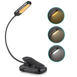 9 LED Eye care reading lamp clip on book light USB rechargeable reading lights for books in bed kids boookworms