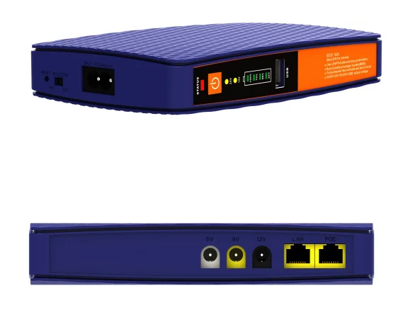 Micro DC UPS 18 Вт 10000 мАч выходной источник питания 5 в 9 12 В USB POE для Wi-Fi маршрутизатора