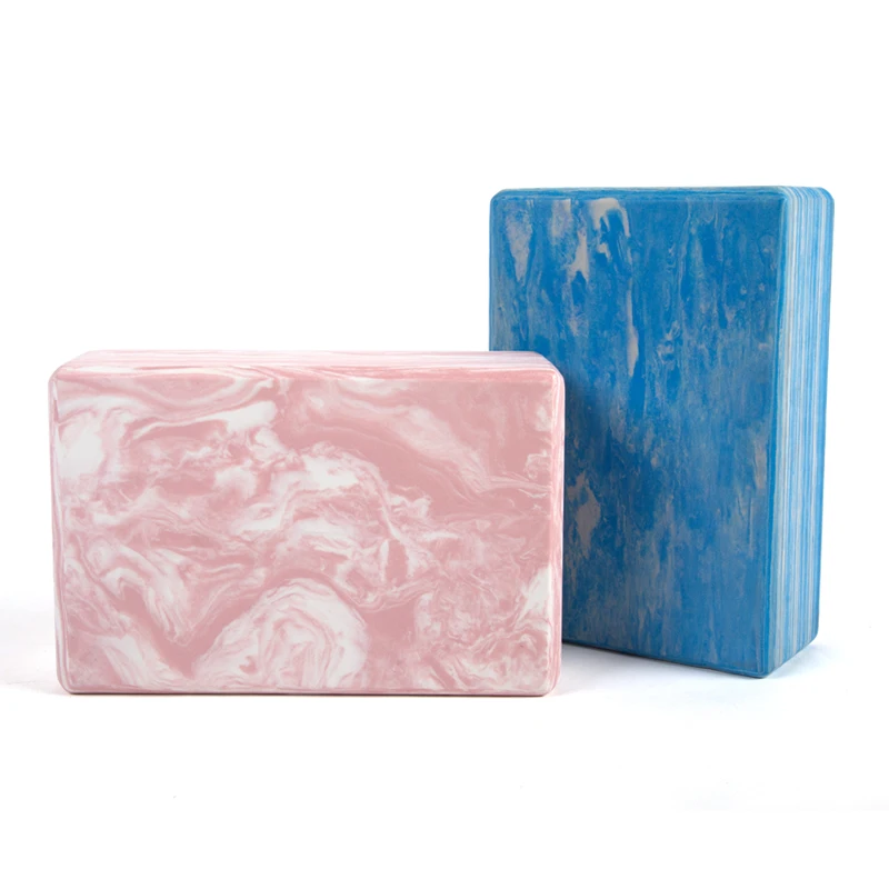 Body Building EVA Double Color Marble Large Yoga Foam Blocks