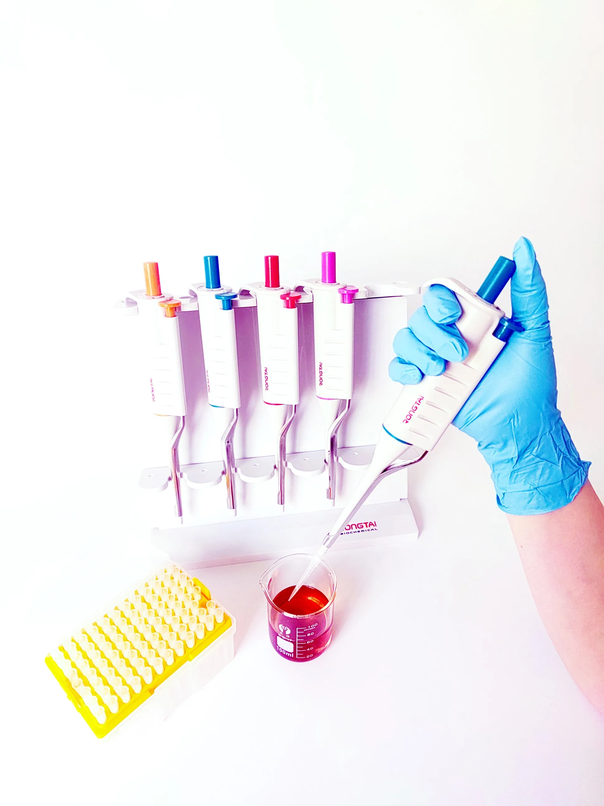Lab Use Colorful Cheap Price Adjustable Variable Volume Micro pipette Manual Pipettor Pipet