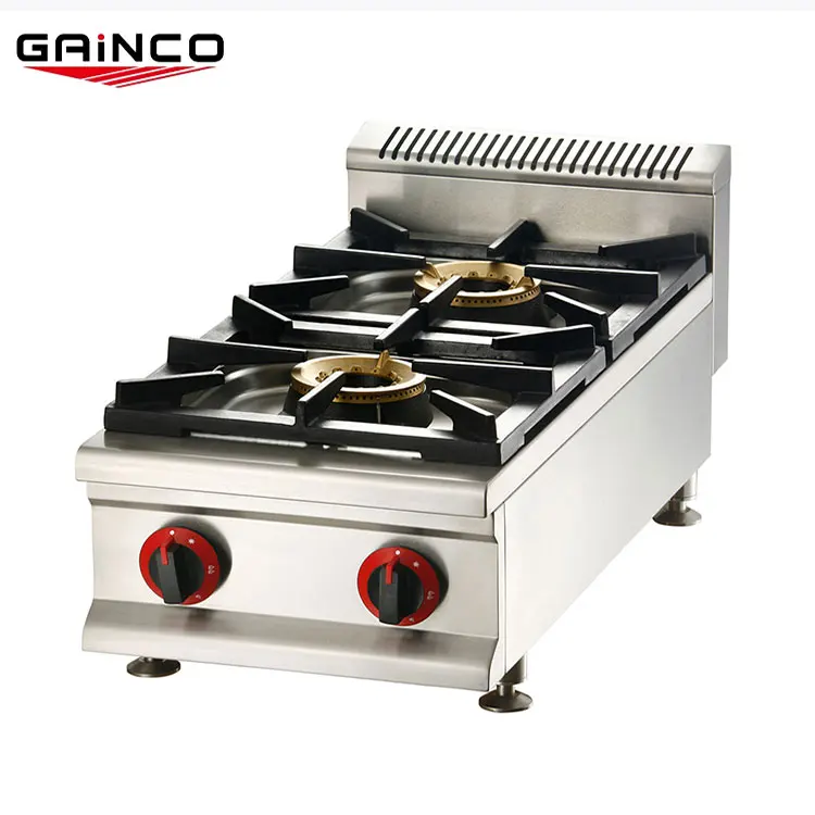Hot sale japanese style customized double burner kitchen lpg 5kw cooker stove hob