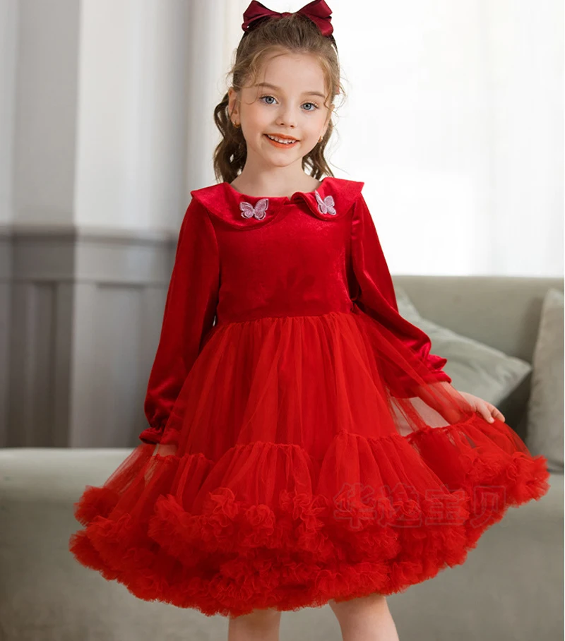 
Manufacturer New Fashion Style Beautiful Fancy Christmas Party Baby Girl Dresses Winter 