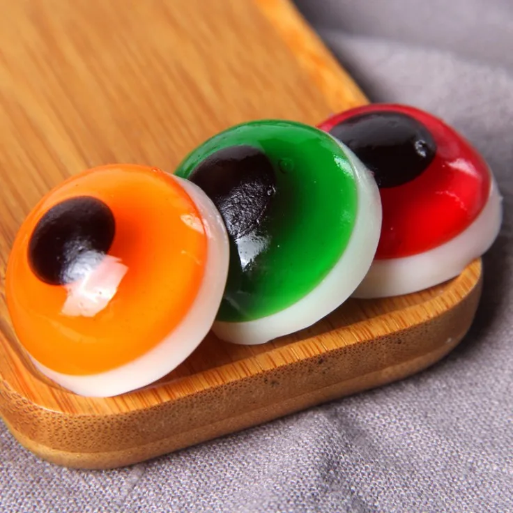 Hot selling popular scary panic eye ball soft gummy candy for Halloween party