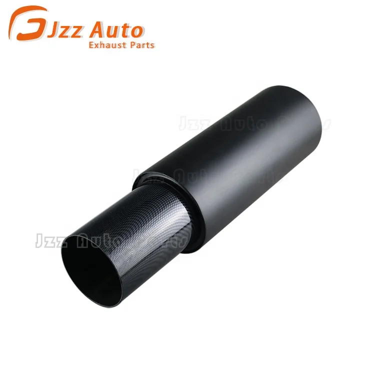 JZZ горения черный из нержавеющей стали универсальный автомобильный выхлопной трубы наконечники