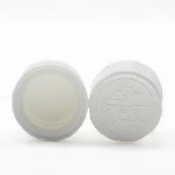 28mm white black child resistant bottle cap for 8oz 240ml boston glass bottle