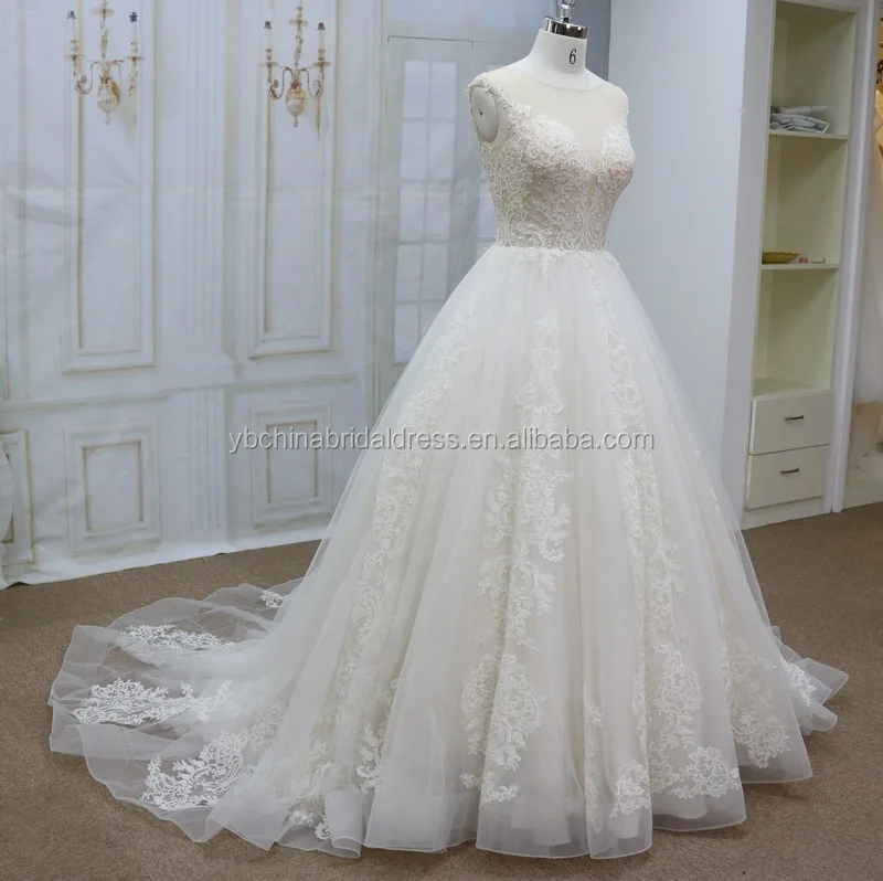 Alibaba Wholesale White Wedding Dress Bridal Gown Ball Gown Wedding Dress 2020