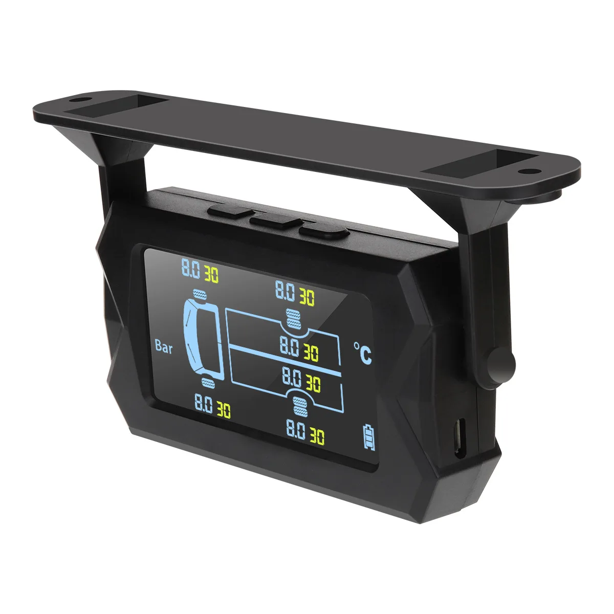 Car Truck Wireless Smart Tpms Solar Power Tire Pressure Monitoring System Sensor Gauge - Buy Tpms Solar