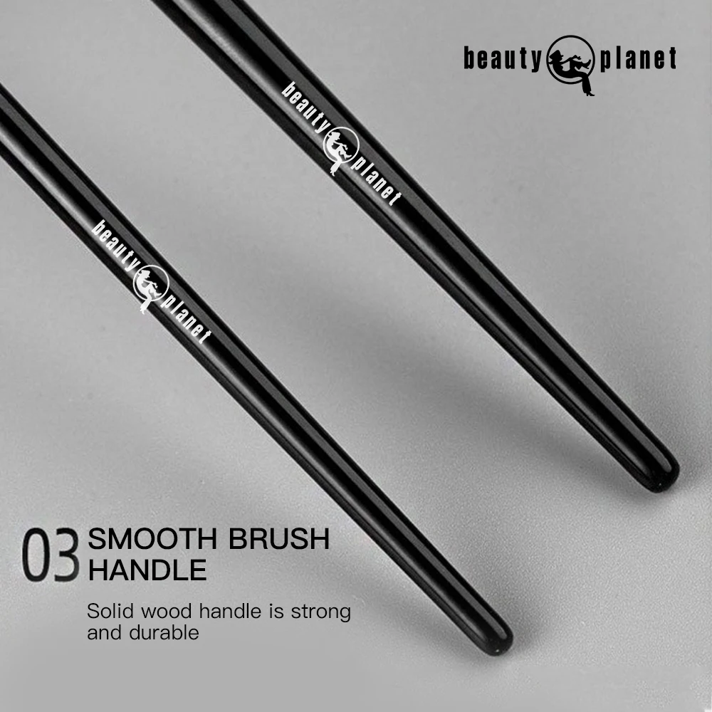 Beauty Planet Private Label Custom Angular Eye Tinit Precise Ultra Eyebrow Fine Angle Line Thin Flat Head Eyeliner Eyebrow Brush