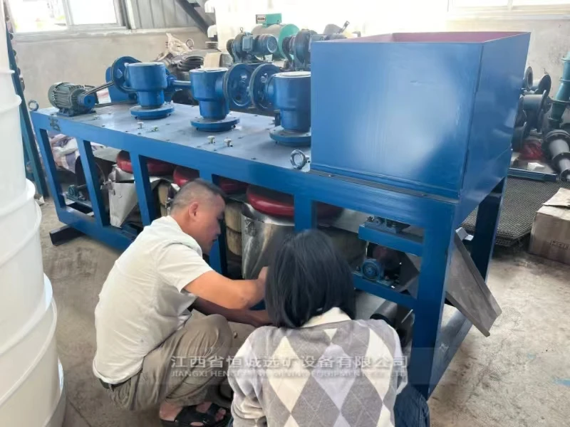 Dry separator conveyor belt three disc magnetic separator for tantalum niobium, tin ore