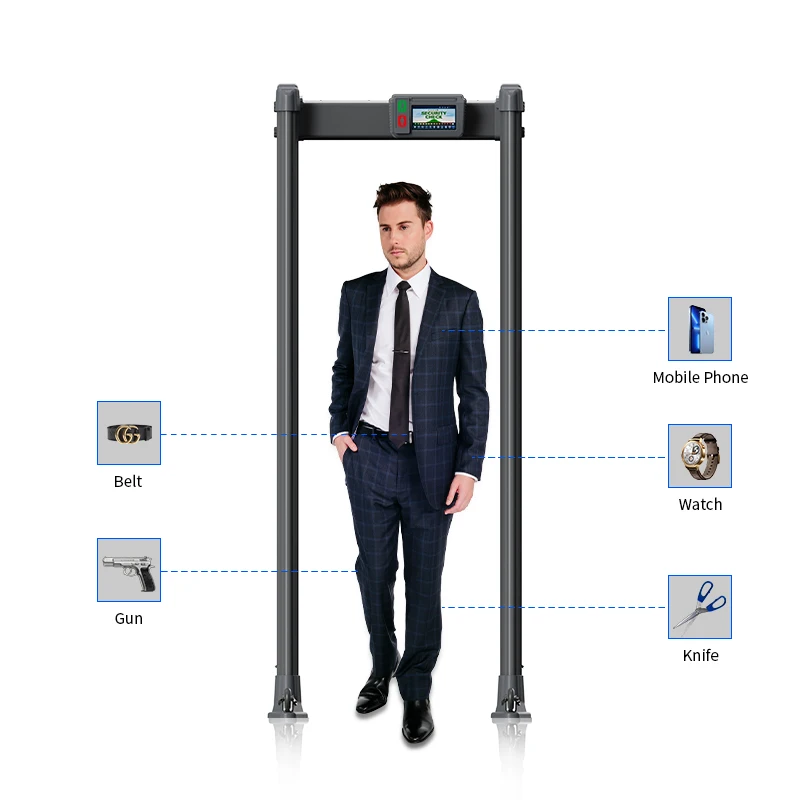 Factory Directly  Security Walk Through Metal Detector  and Temp Walk through Door  Walk Through Metal Detector