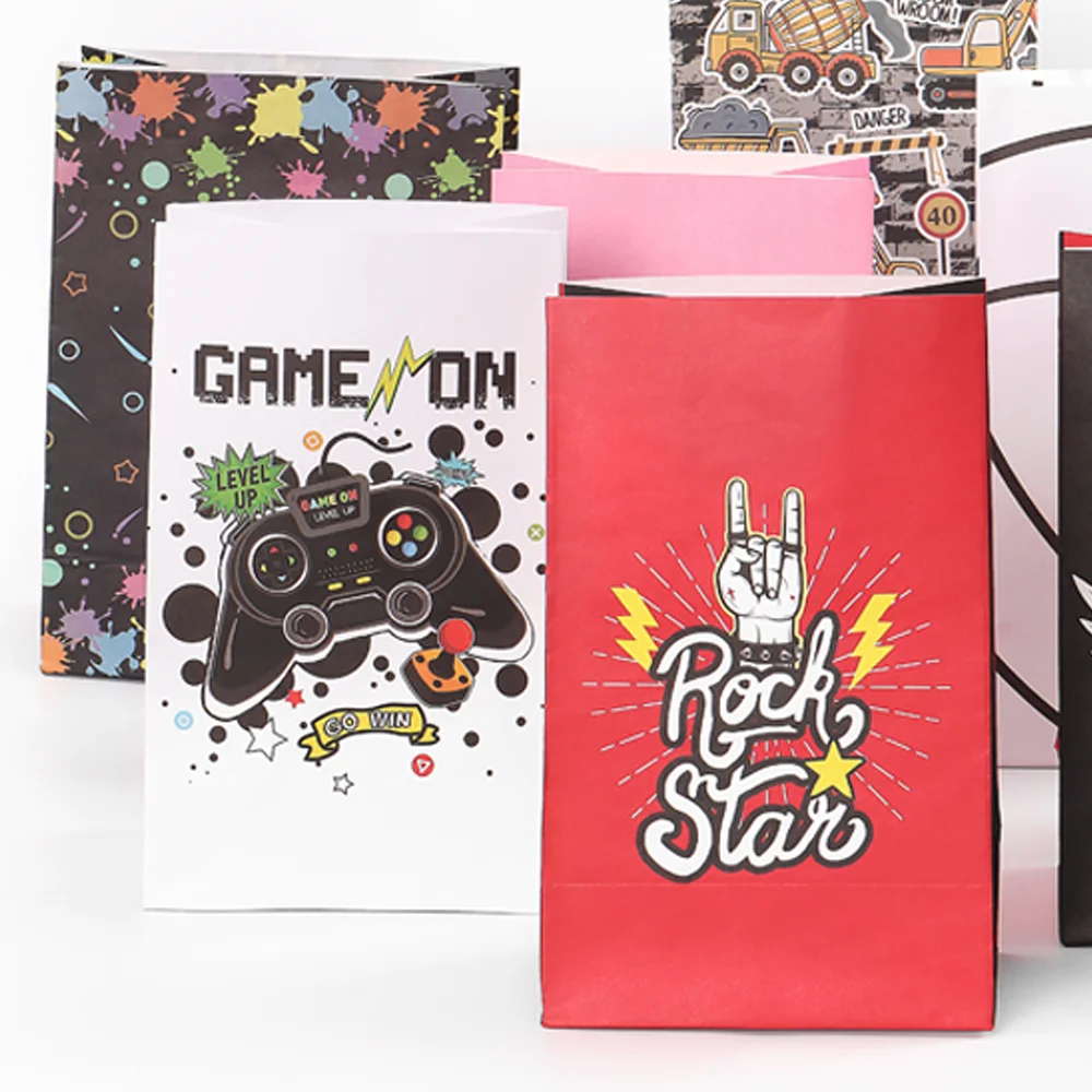 Ecofriendly Brown Natural Kraft SOS Food Packaging Poop Dog Paper Popocorn Coffee Tea Packaging Bag Recycled Without Handle