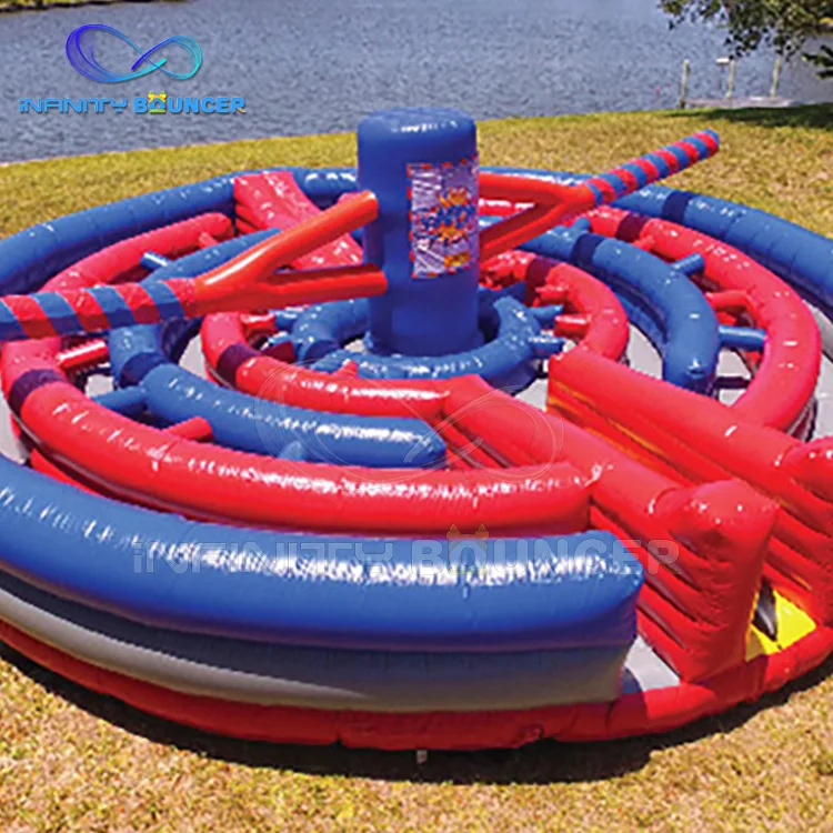 Inflatable Sport Games inflatable rotating boom arms Kapow Obstacle Games Inflatable Kapow Obstacle Maze Amusement