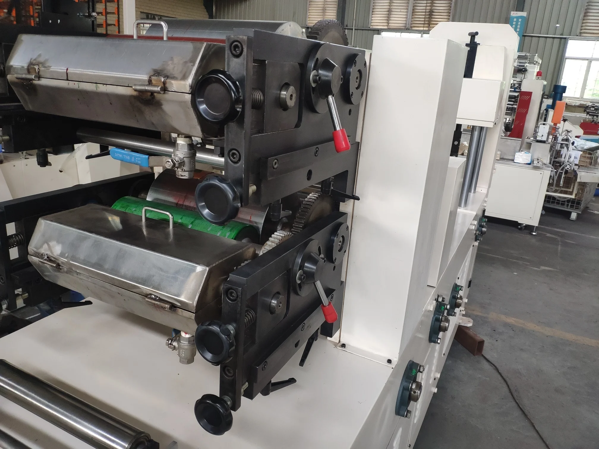 
Restaurant napkin tissue paper printing machine 