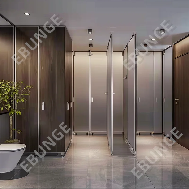 Toilet Cubicle Modular Wood Bathroom Partitions Toilet Phenolic Cubicle Compact Board