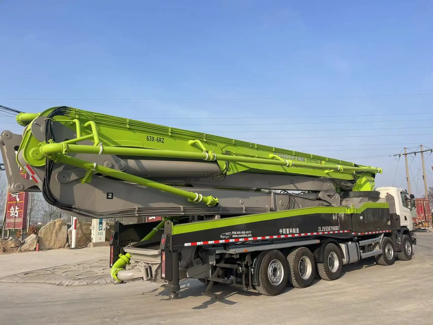Used Zoomlion 63metre Pump Crane for Sale Concrete Pump 63m Zoomlion Crane
