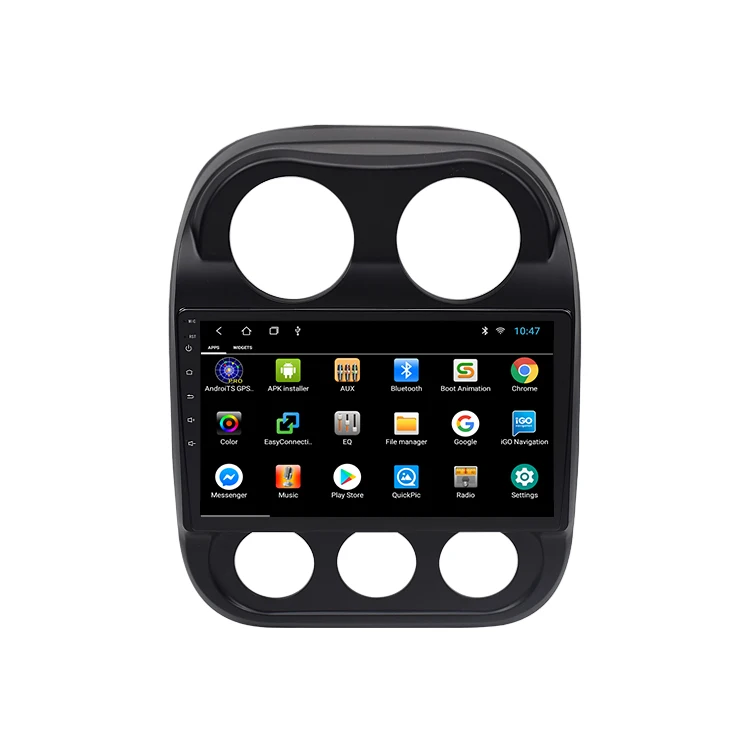 Автомобильный стерео-проигрыватель 1 Din на платформе Android с сенсорным экраном 10 дюймов видеоплеером радио автомобильный проигрыватель для Jeep Compass 2010