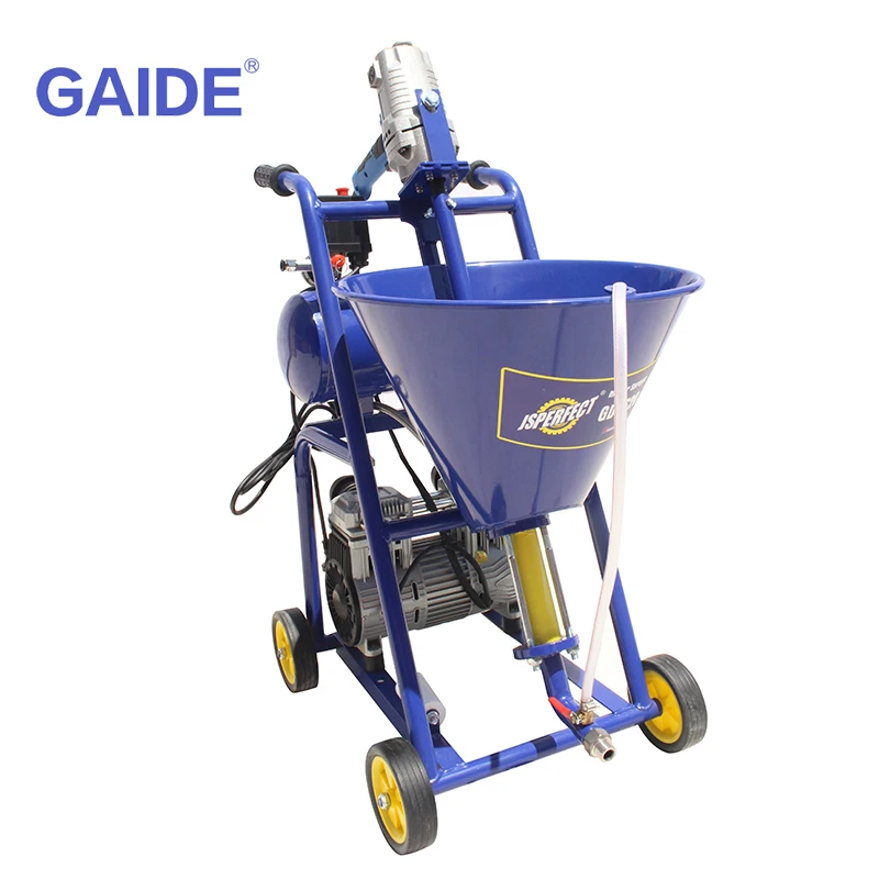 GAIDE 1 air compressor mortar spraying concrete paint sprayer machine