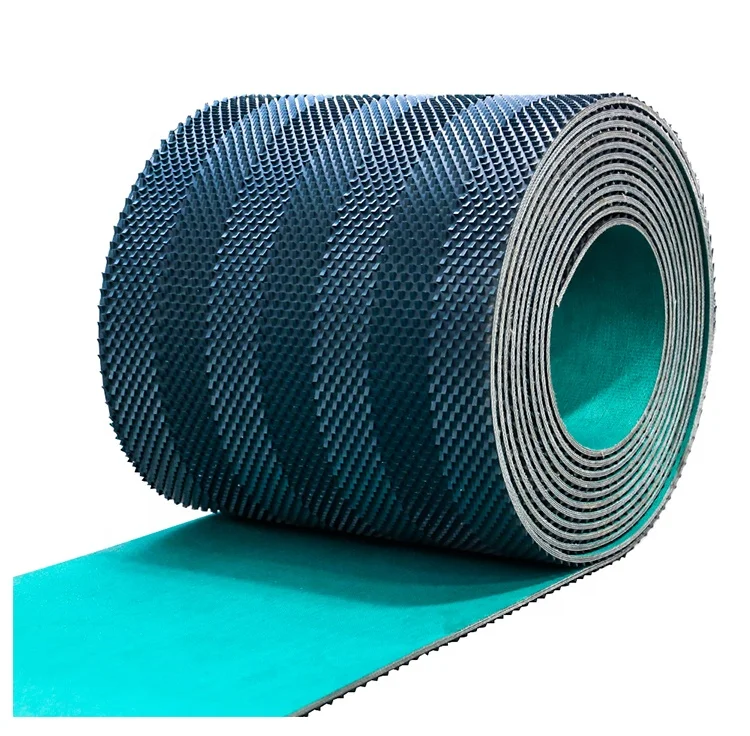 PVC belts for Marble and Ceramic Industries calibration and slab polishing Staggered Saw Tooth PVC belt