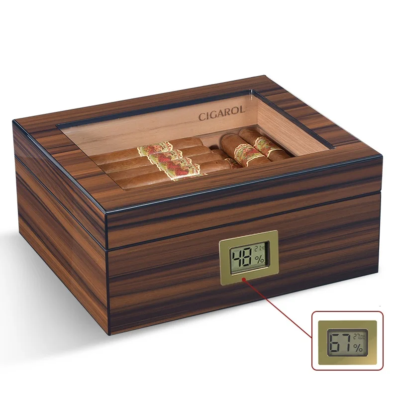 Boutique Poplar Antique Old Wooden Box Cigar Tobacco Cigarette Storage Box Creative square Folding Handicraft