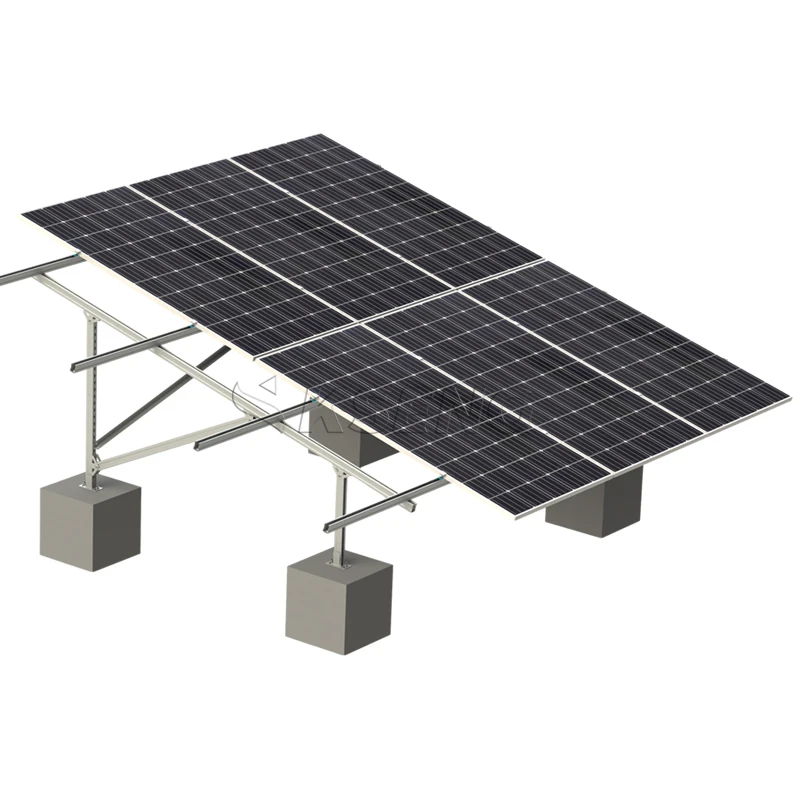 Solar Ground Mounting Bracket Carbon Steel U Shape Pile Solar Ground Bracket Solar Ground Mounting System