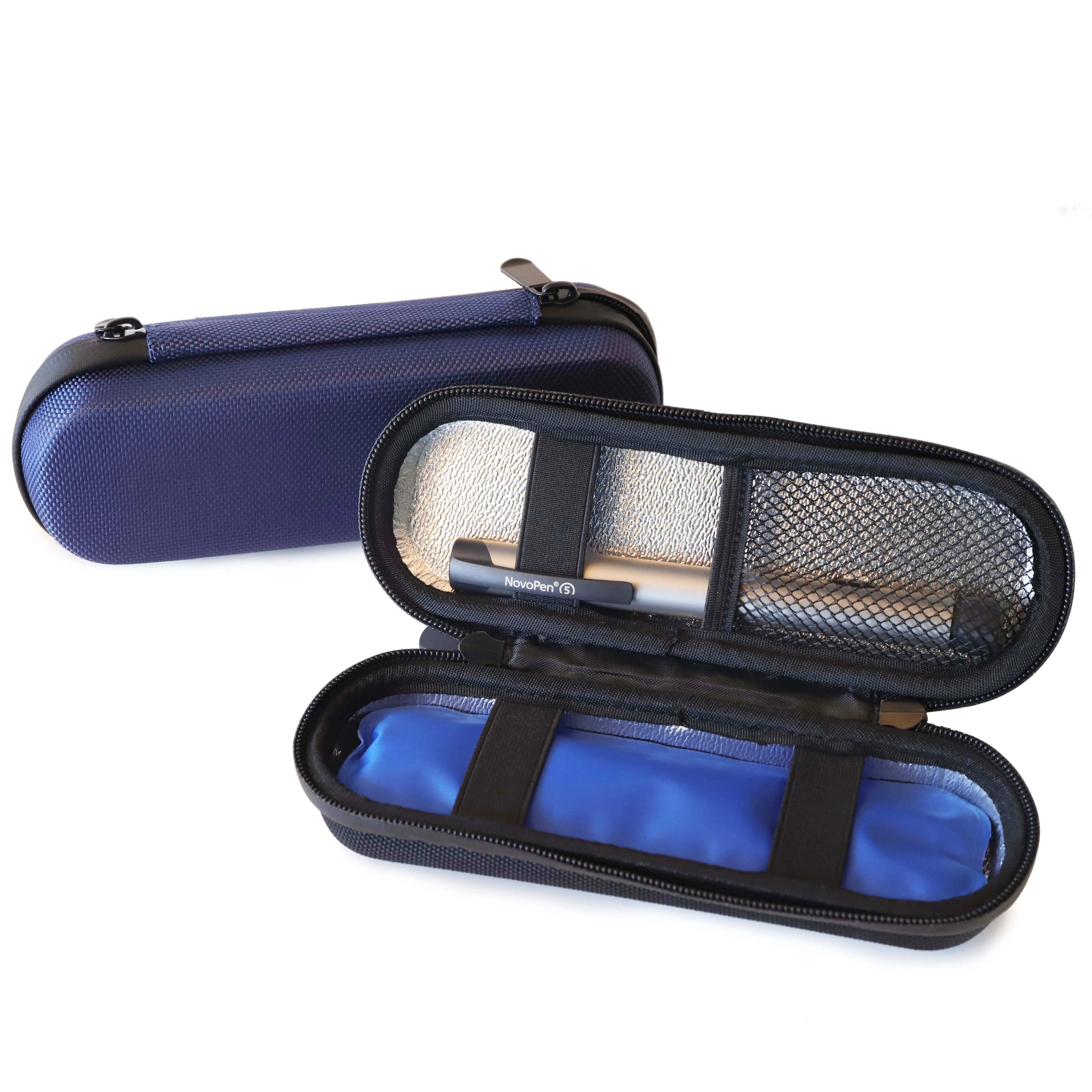 Manufacturer Custom Medication Insulated Cooling Bag Travel Insulin Cooler Travel Case for Diabetic with 2 Ice Packs