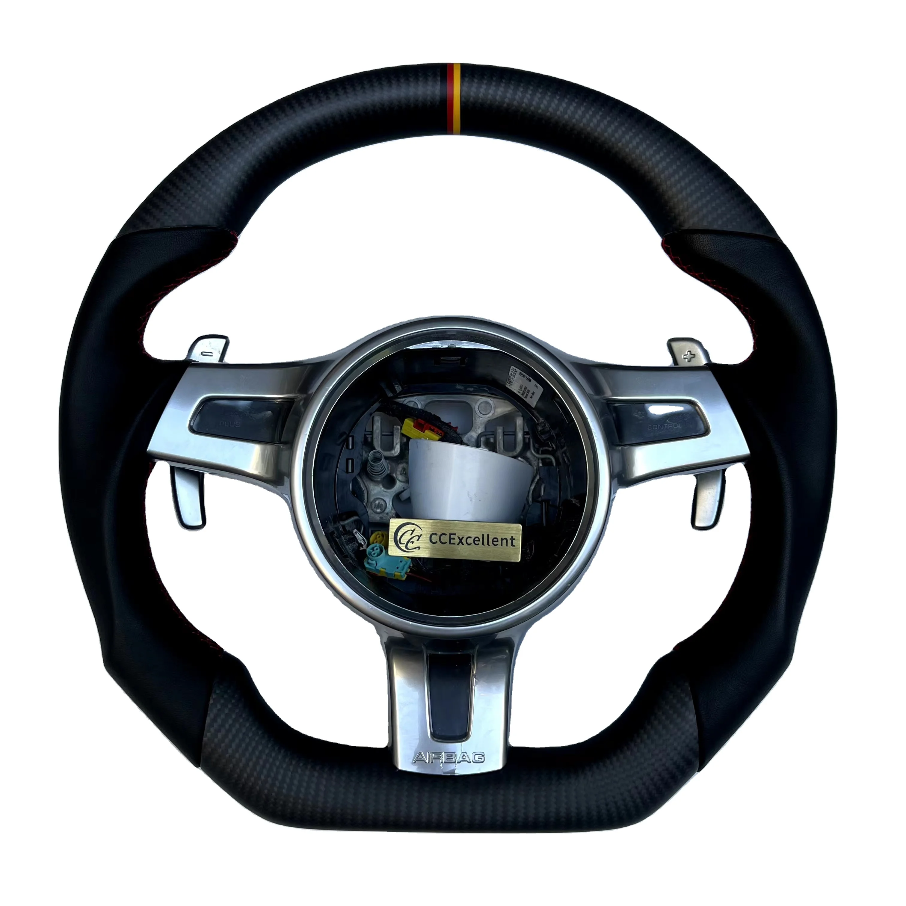 CCexcellent Supplier supplies Real Carbon Fiber Sport Steering Wheel for Porsche Cayman S