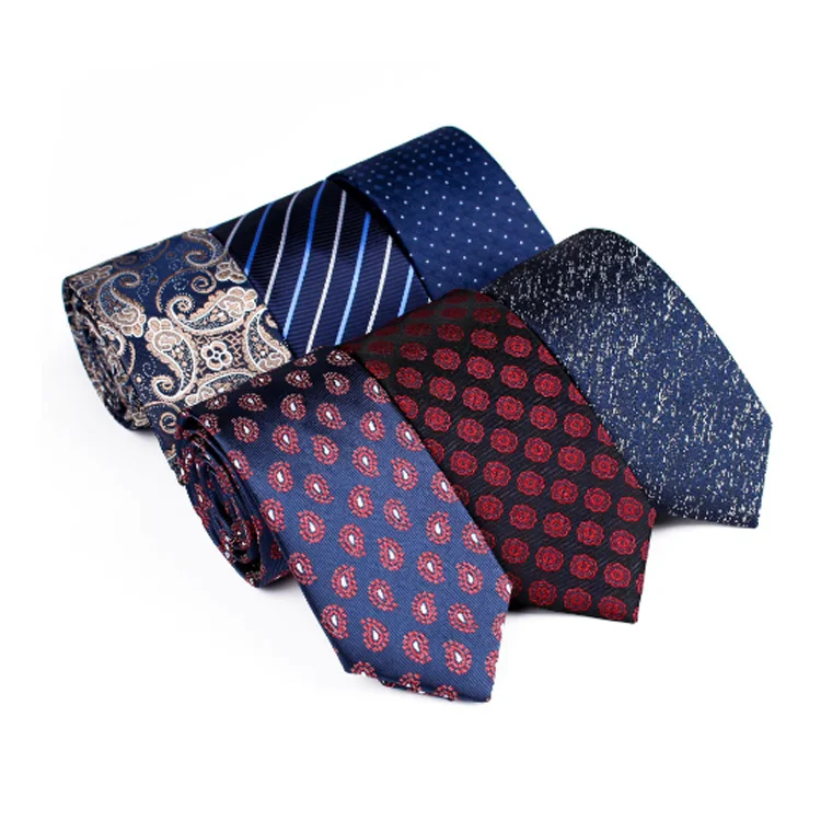 Silk Touch Vintage Polyester Tie  6cm Luxury Floral Necktie Plaid Dot Paisley Suit  Gift For Men Daily