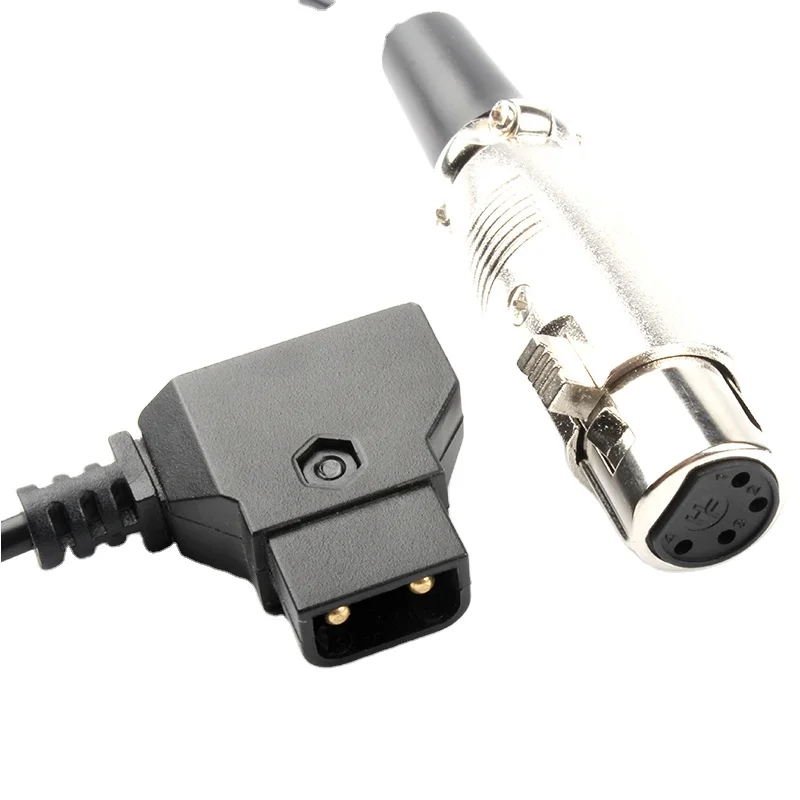 For XLR Audio Microphone Connector MIC Adapter Tini TA5F Adapter D-TAP Male To XLR4 Core Female Elastic Cable Mini