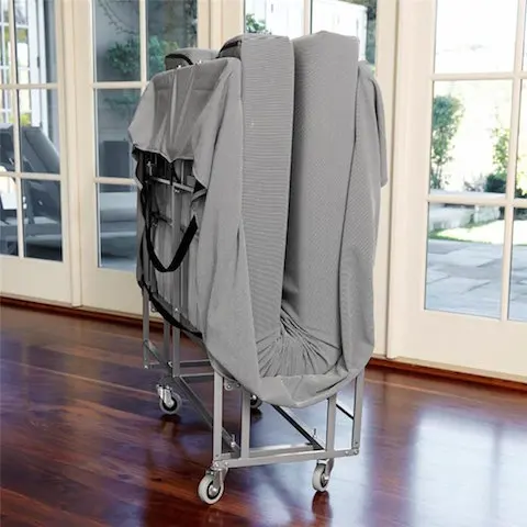 Bamboo automatic canvas sheets ironing adjustable folding bed